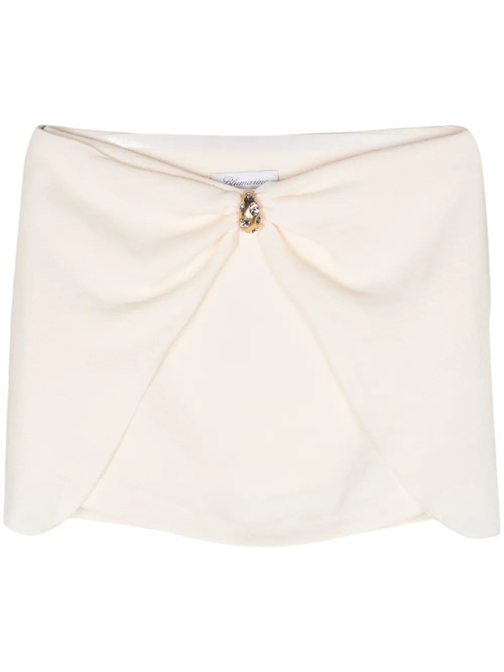 Low-Rise Crepe Miniskirt