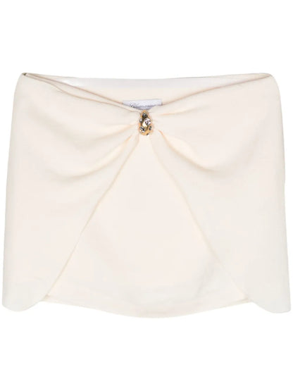 Low-Rise Crepe Miniskirt