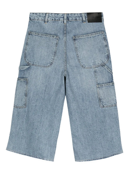 Wide-Leg Cropped Jeans
