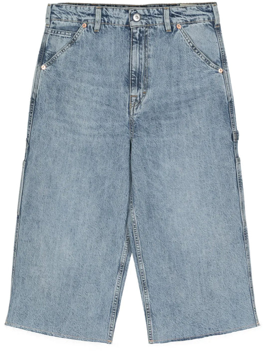 Wide-Leg Cropped Jeans