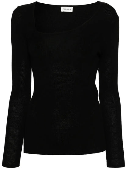 Ribbed-Knit Sweater