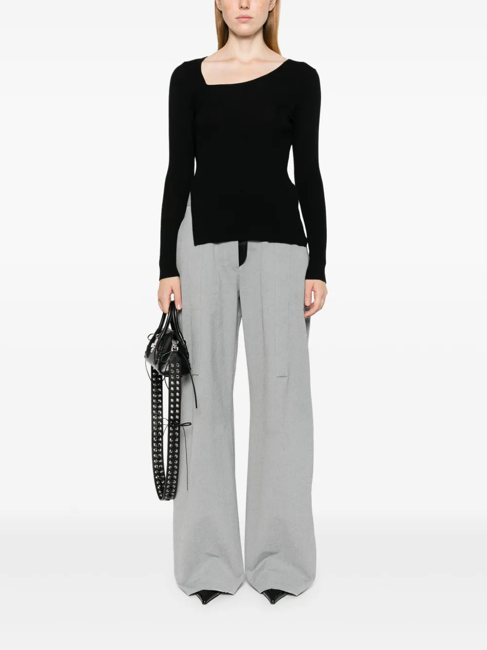 Ribbed-Knit Sweater