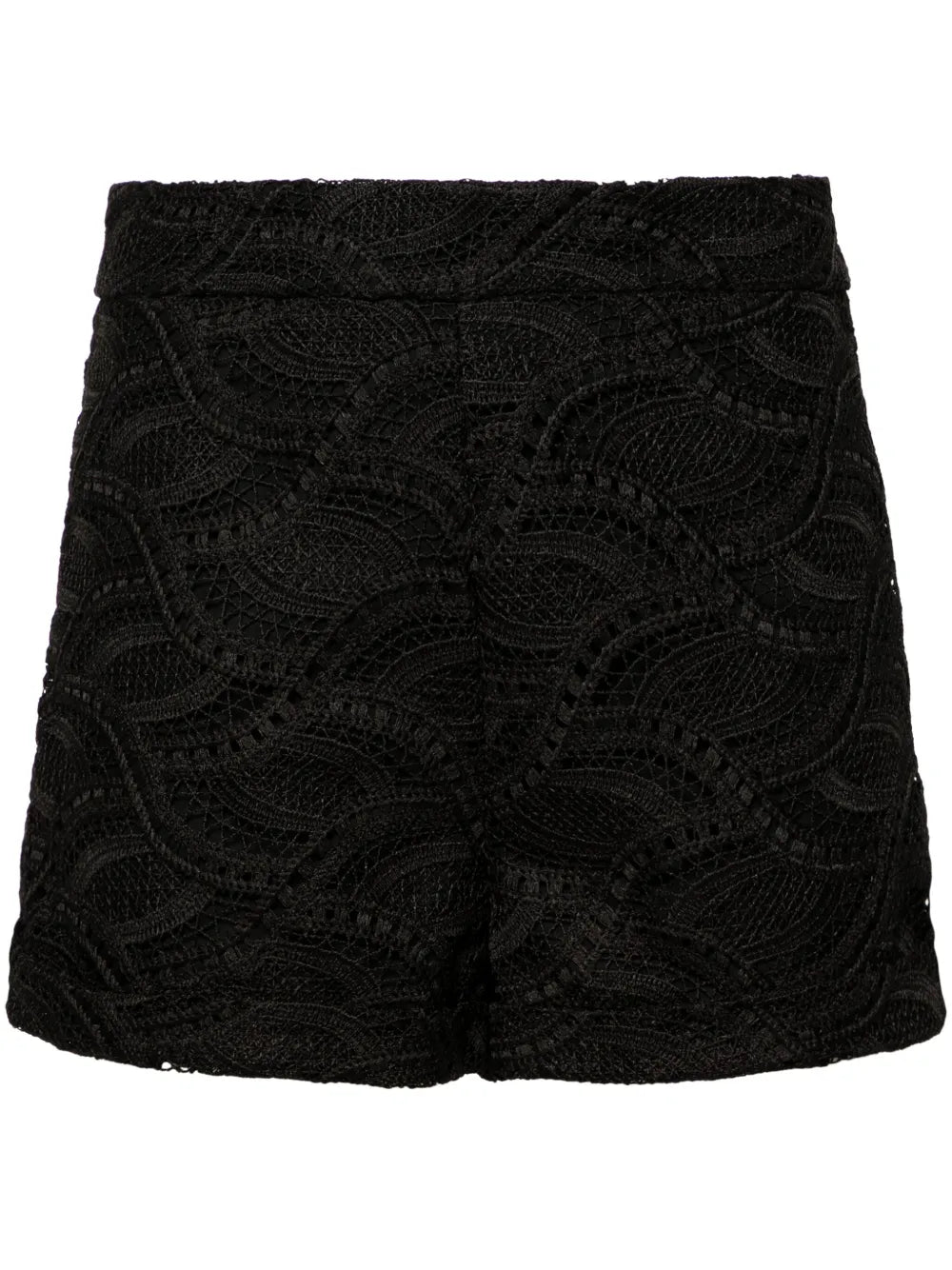 Guipure-Lace Mini Shorts