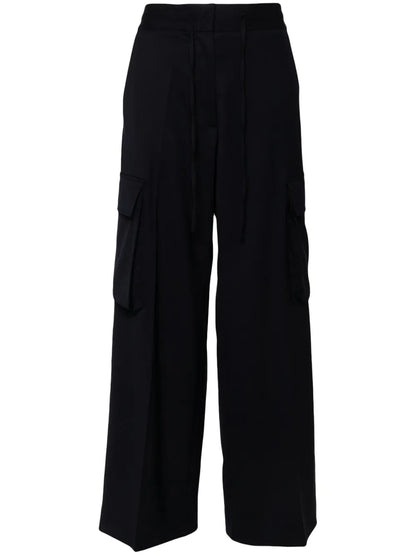 Gabardine Cargo Trousers