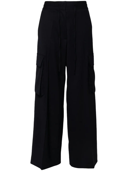 Gabardine Cargo Trousers