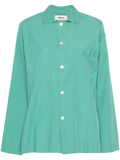 Spread-Collar Cotton Shirt