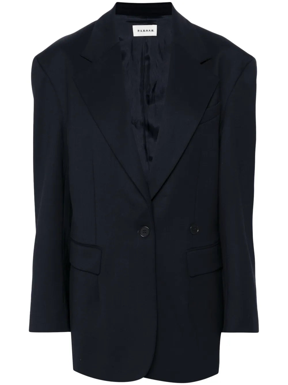 Single-Breasted Virgin Wool Blazer