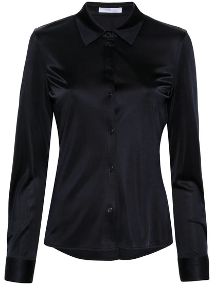 Classic-Collar Jersey Shirt