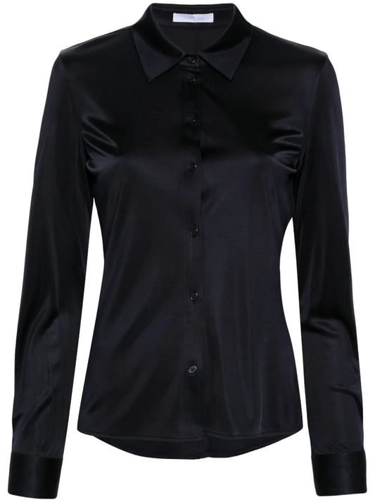 Classic-Collar Jersey Shirt