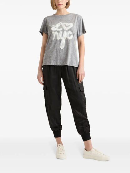 Slogan-Print Cotton T-Shirt