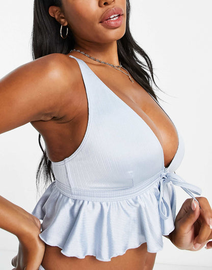 Fuller Bust Frill Bikini Top