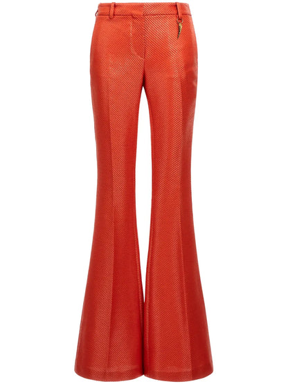 Low-Rise Flared Trousers