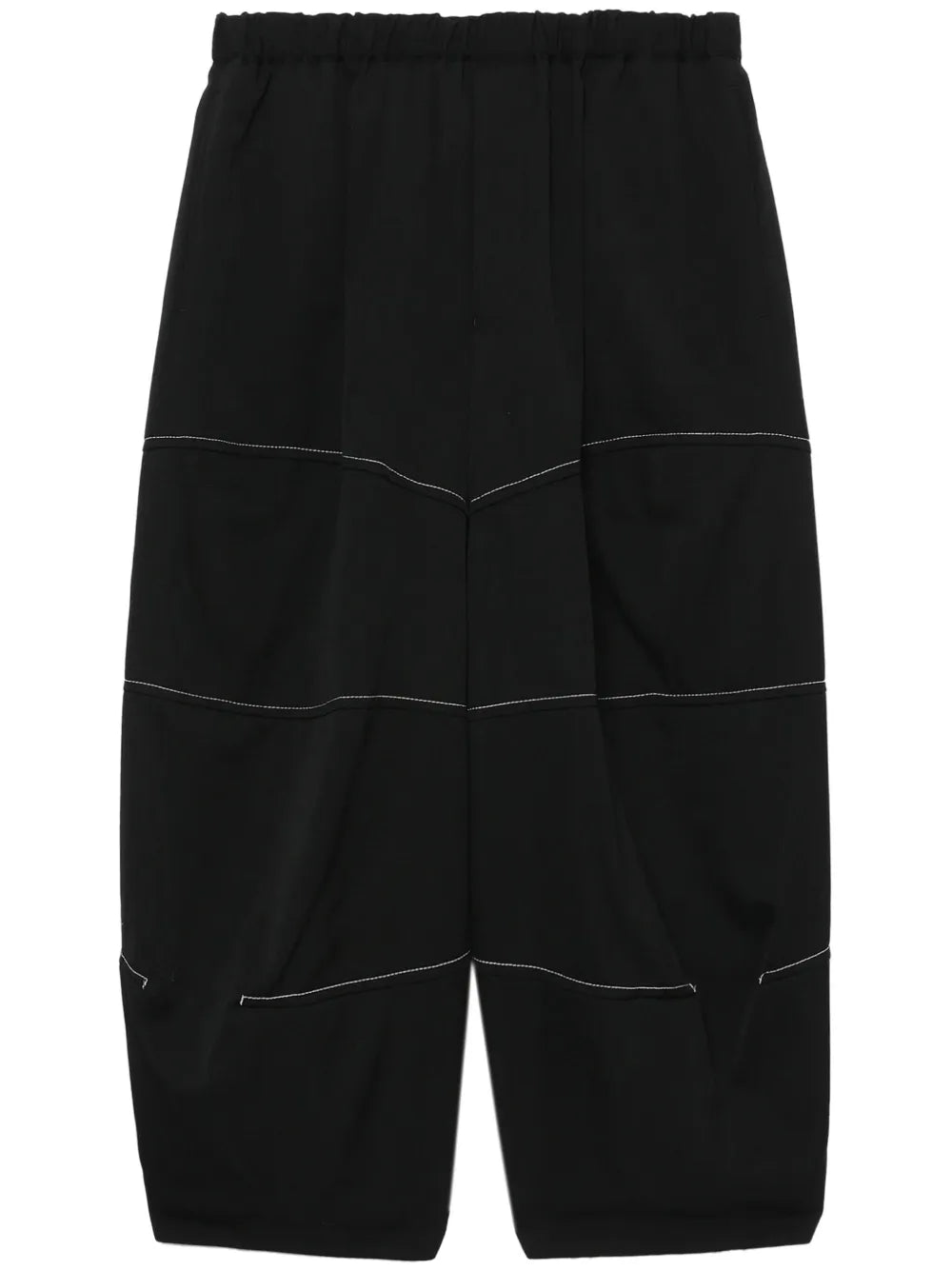 Tapered-Leg Cropped Trousers