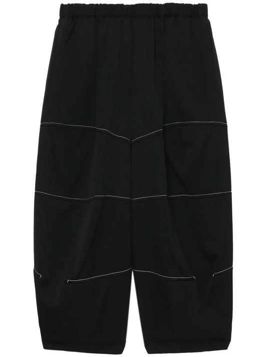 Tapered-Leg Cropped Trousers