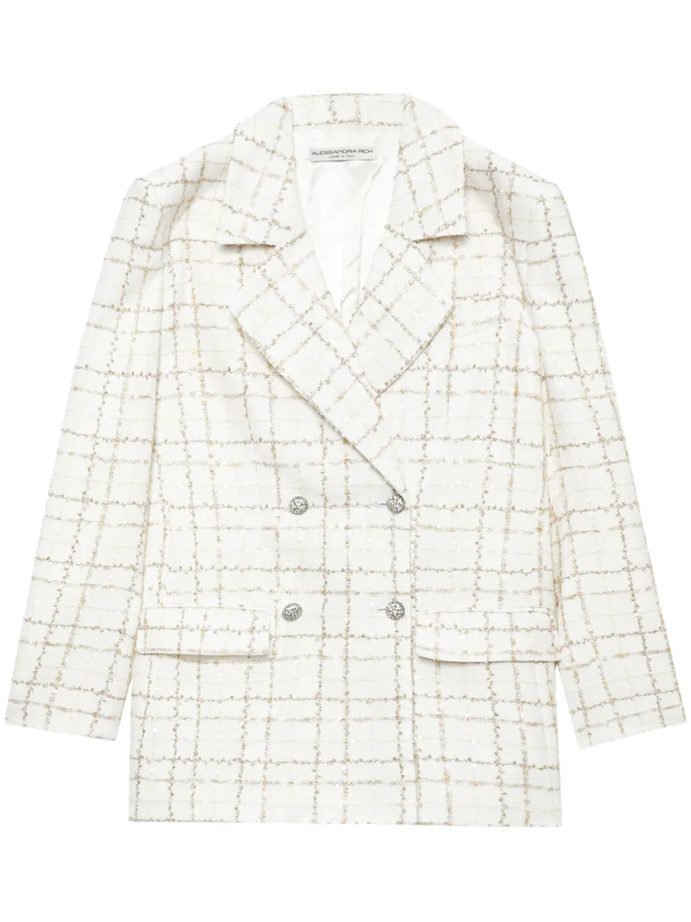 Double-Breasted Tweed Blazer