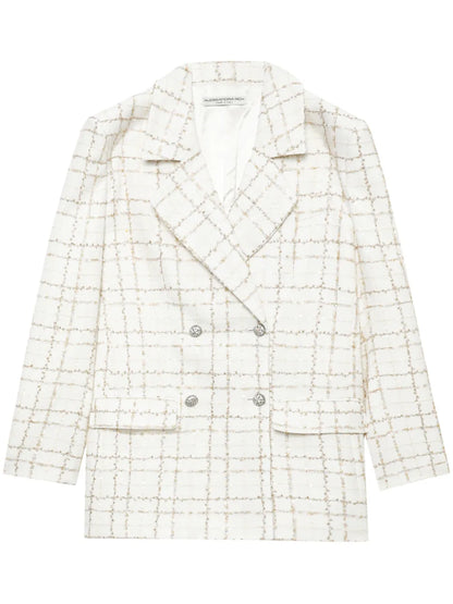 Double-Breasted Tweed Blazer
