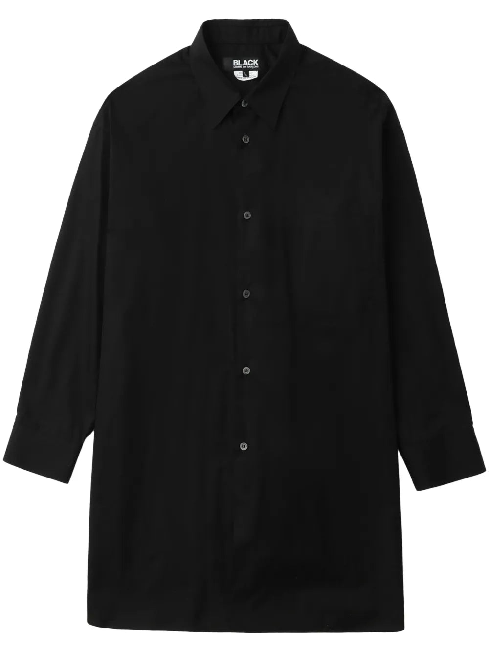 High-Low Hem Cotton Shirt