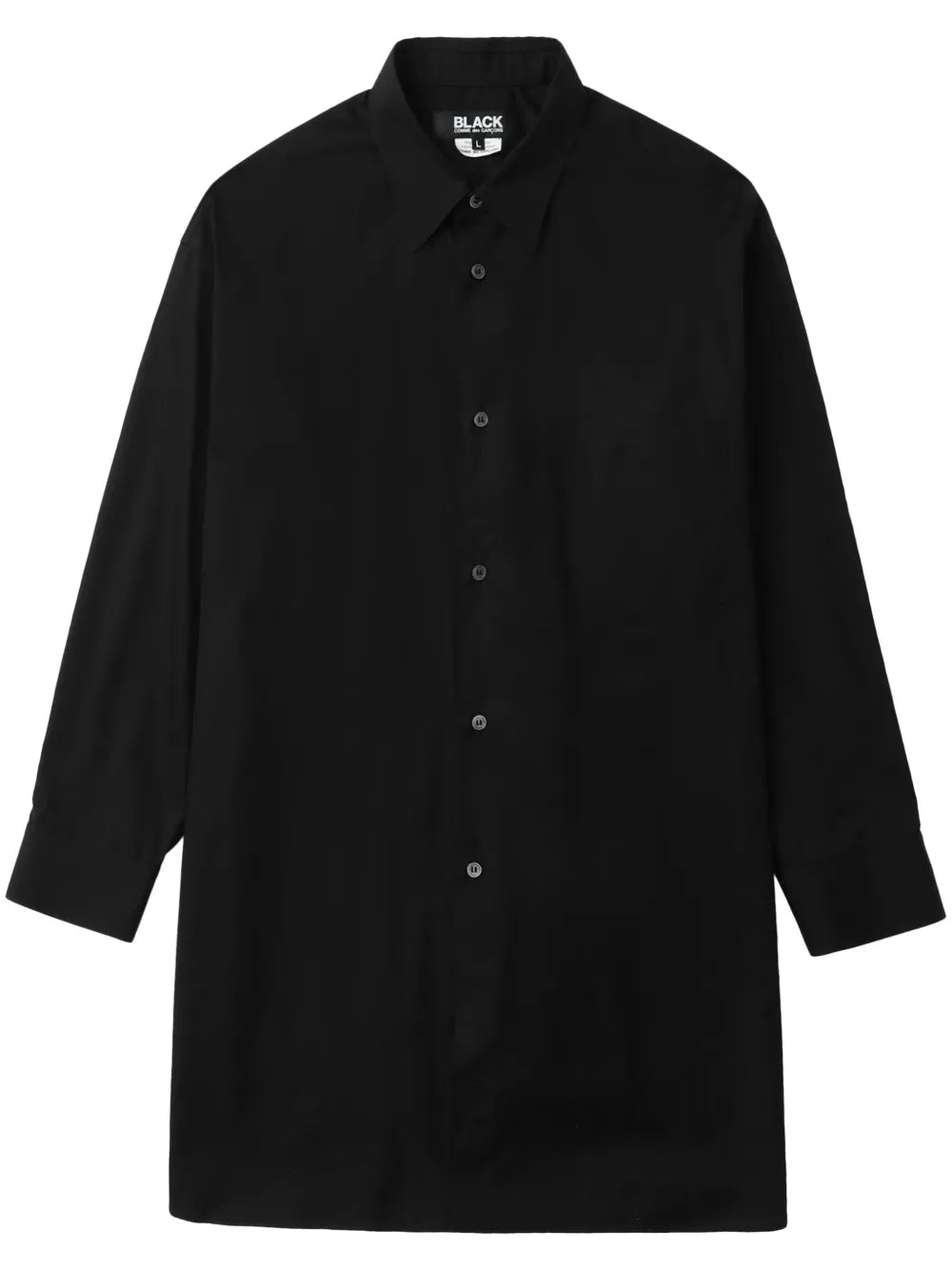 Satin-Panelled Cotton Shirt