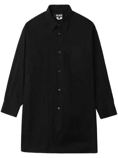 Satin-Panelled Cotton Shirt