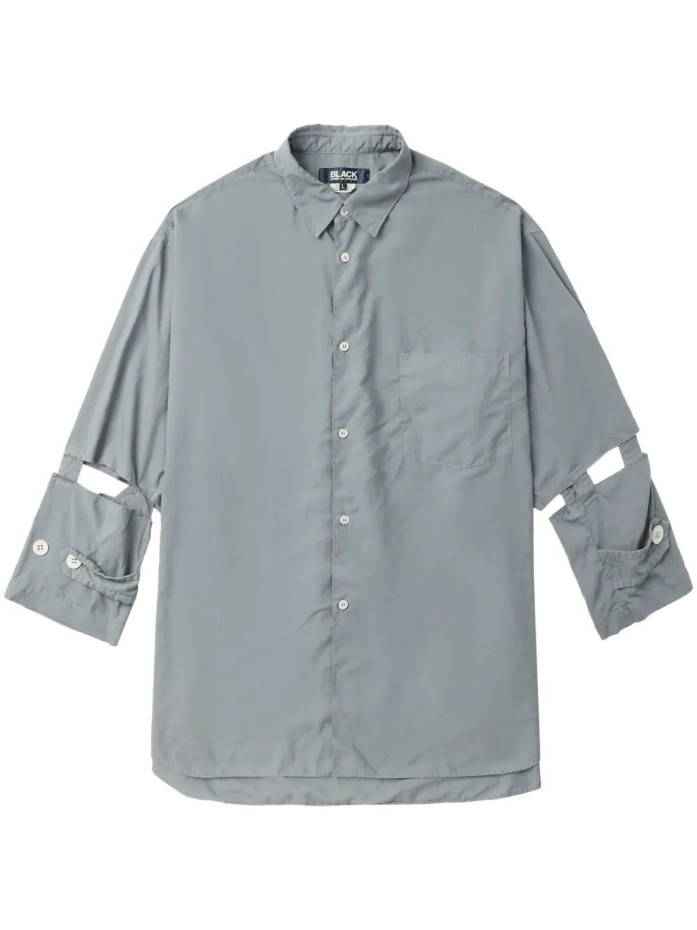 Cut-Out Wide-Sleeve Shirt