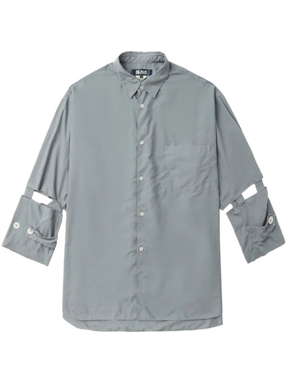 Cut-Out Wide-Sleeve Shirt