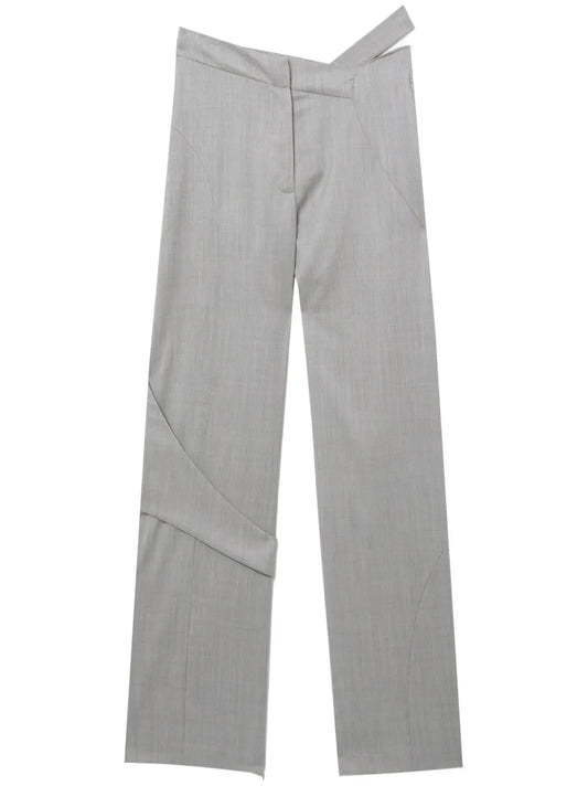 Wool Asymmetric Trousers