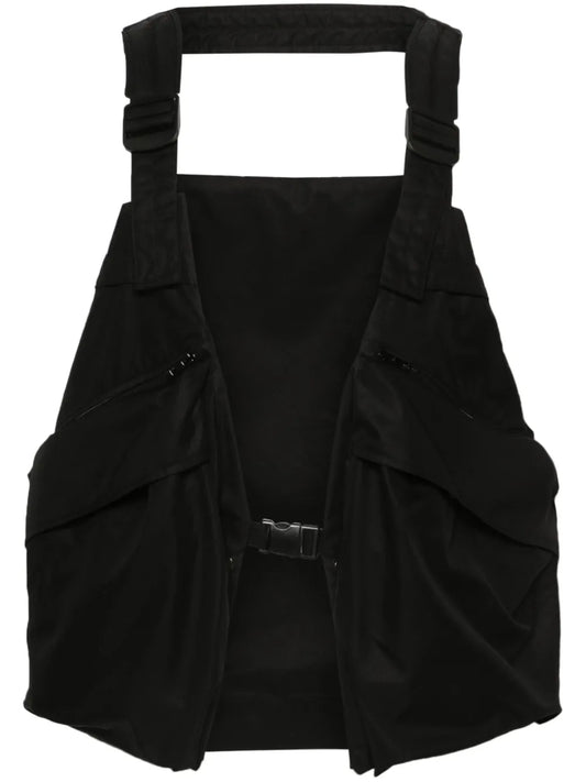Gabardine-Weave Cotton-Blend Gilet
