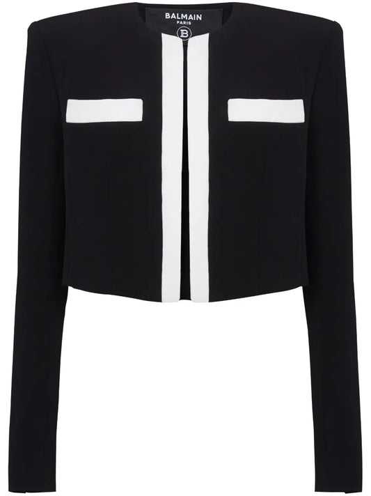 Spencer Crepe Cropped Jacket