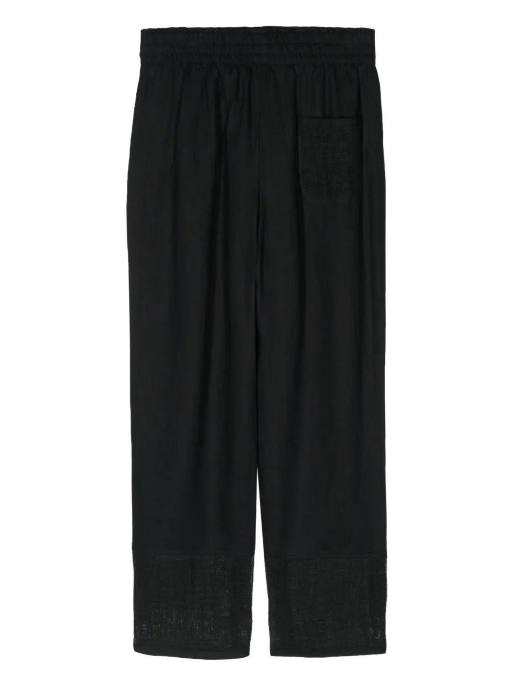 Linen Tapered-Leg Trousers