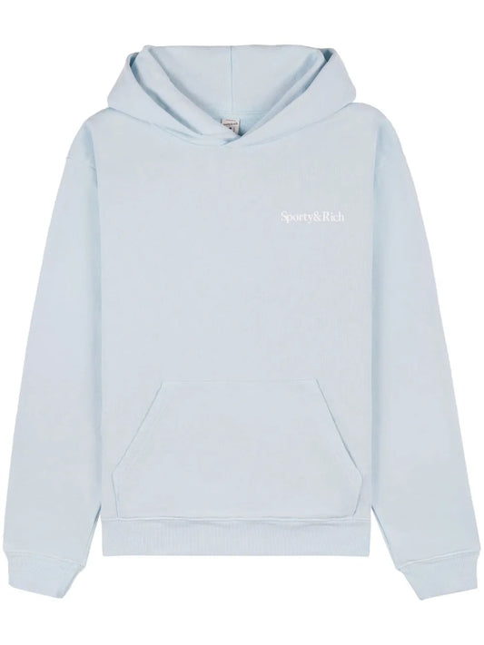Eat More Veggies-Print Cotton Hoodie