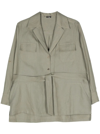 Linen Belted Shirt