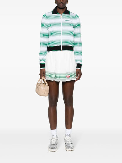 Logo-Embroidered Striped Sweatshirt