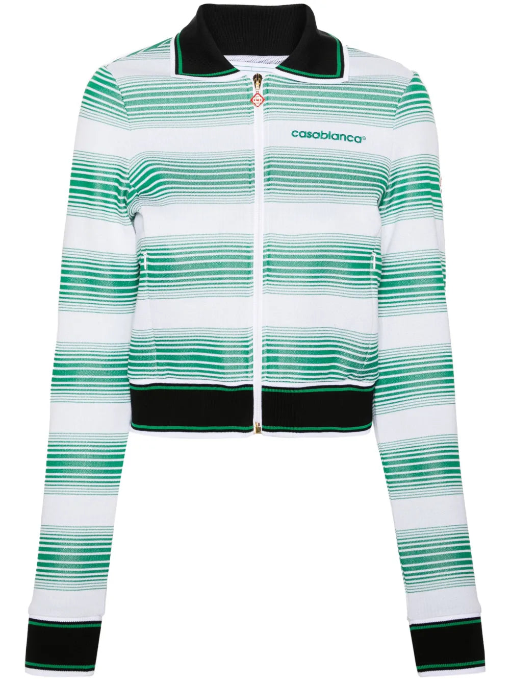 Logo-Embroidered Striped Sweatshirt