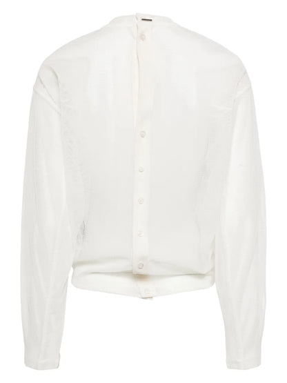 Semi-Sheer Jersey Top