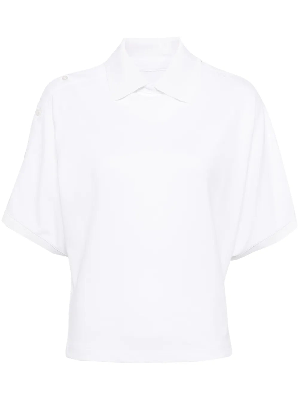 Asymmetric Cotton Polo Shirt