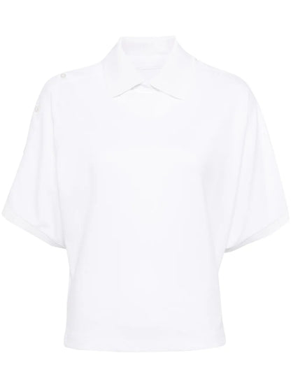 Asymmetric Cotton Polo Shirt
