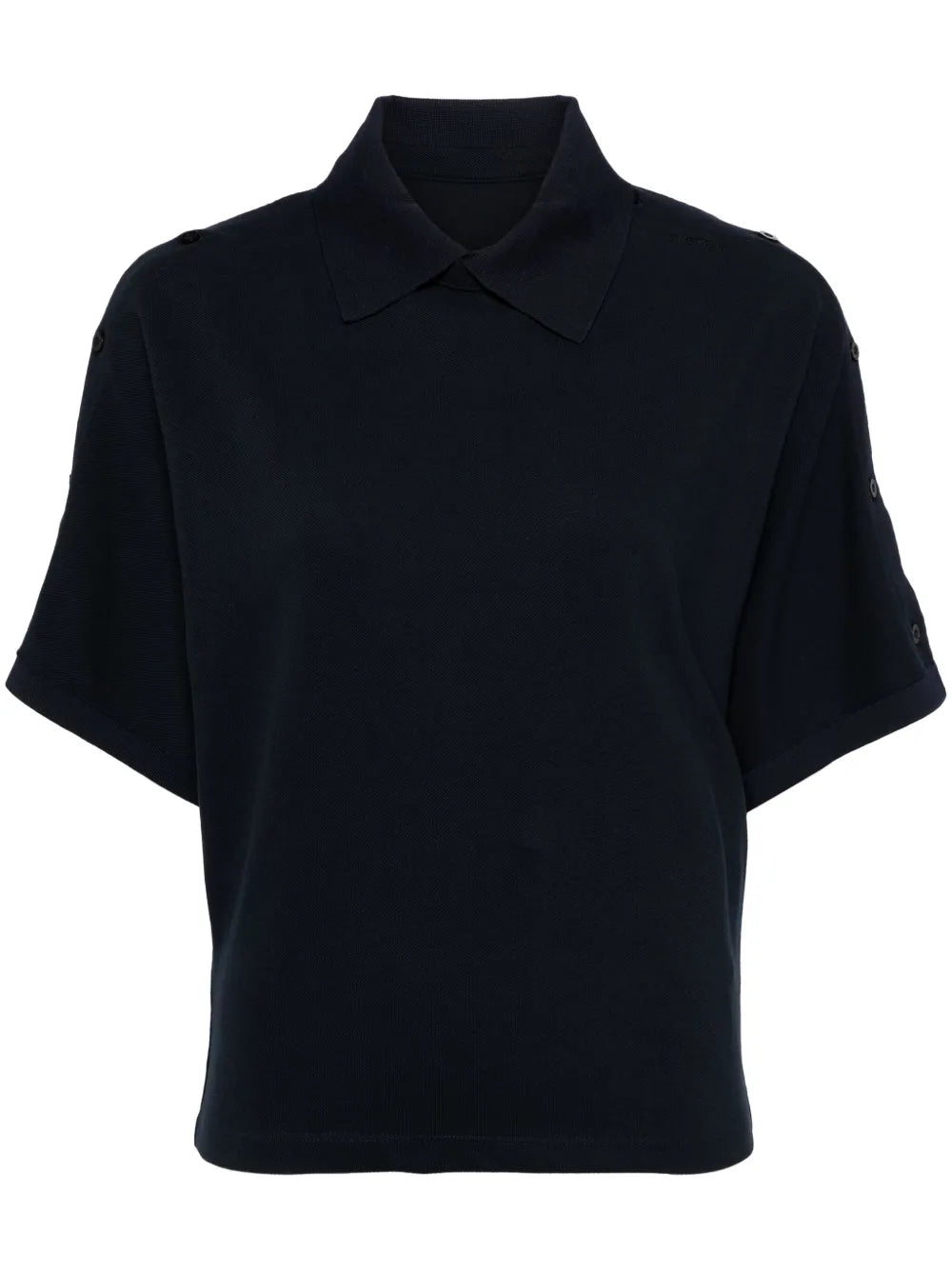 Asymmetric Cotton Polo Shirt