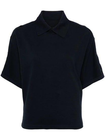 Asymmetric Cotton Polo Shirt