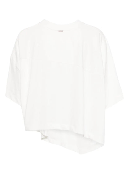 Asymmetric Drop-Shoulder T-Shirt