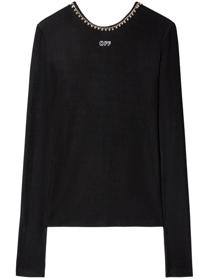 Logo-Embroidered Top