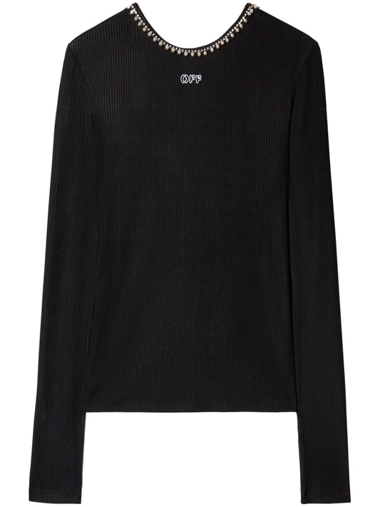 Logo-Embroidered Top