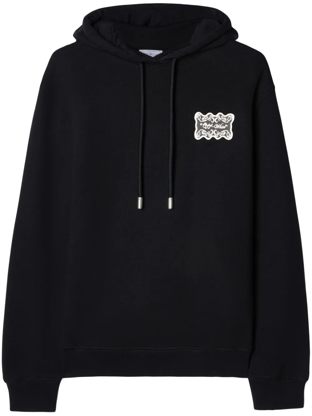 Lace Logo Appliqué Cotton Hoodie