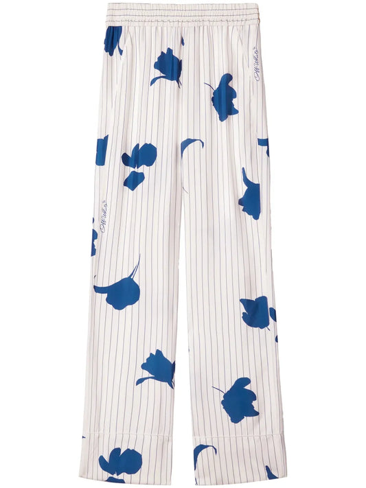 Floral-Print Trousers