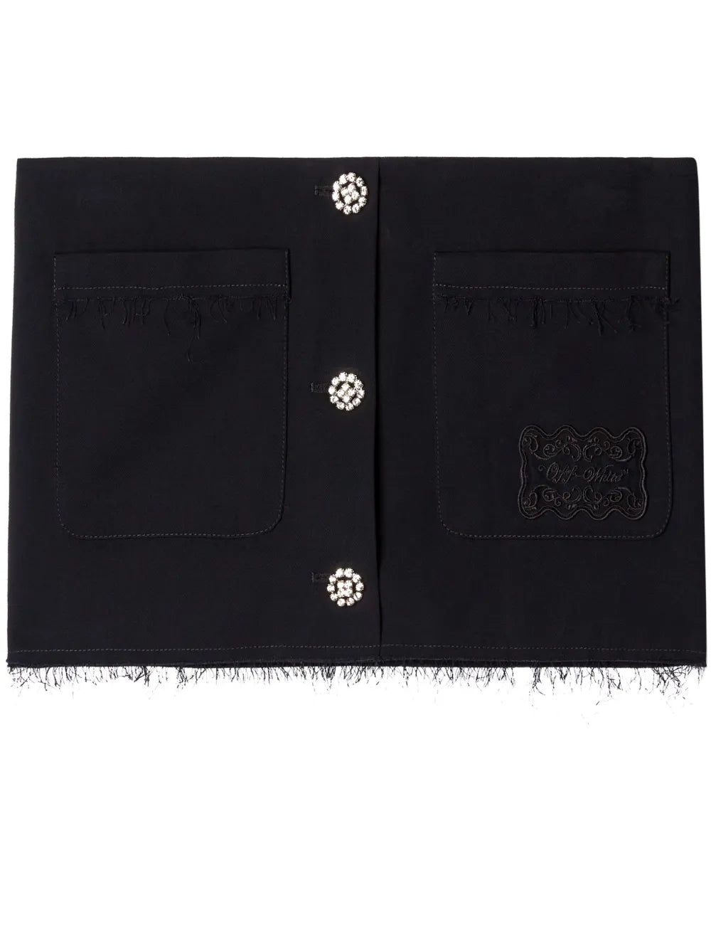 Logo-Embroidered Mini Skirt