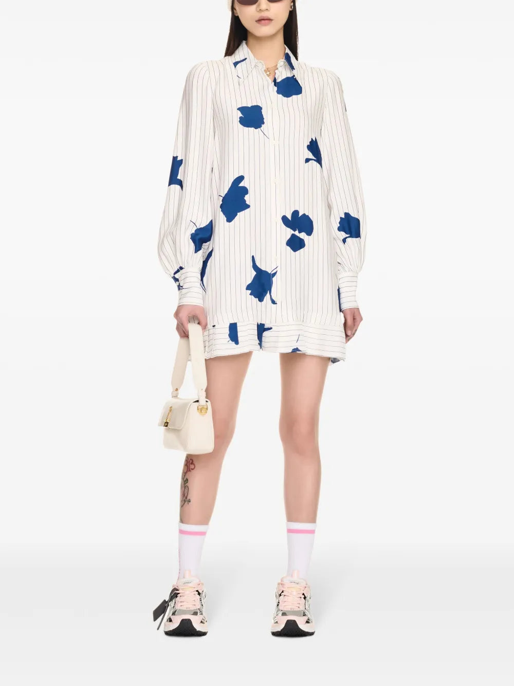 Floral-Print Shirt Dress