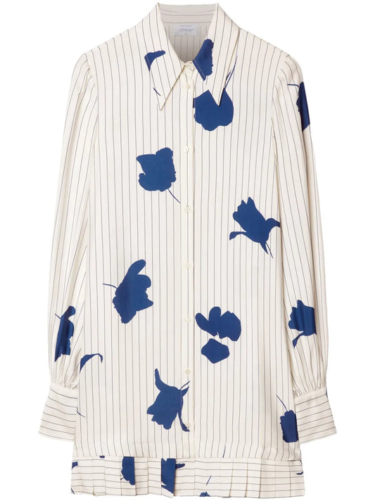 Floral-Print Shirt Dress