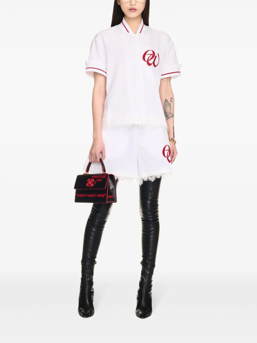 Lace-Detailing Shorts