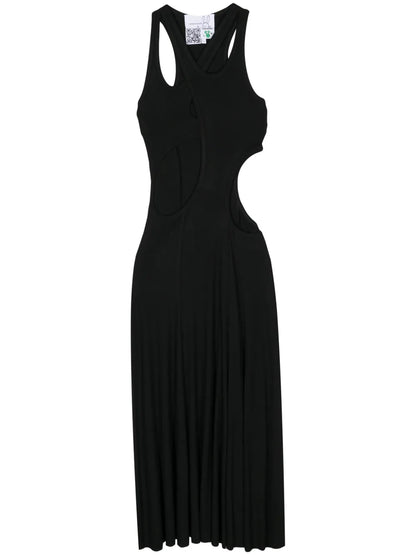 Cut-Out Ribbed Maxi Dress