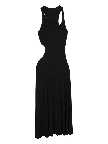 Cut-Out Ribbed Maxi Dress