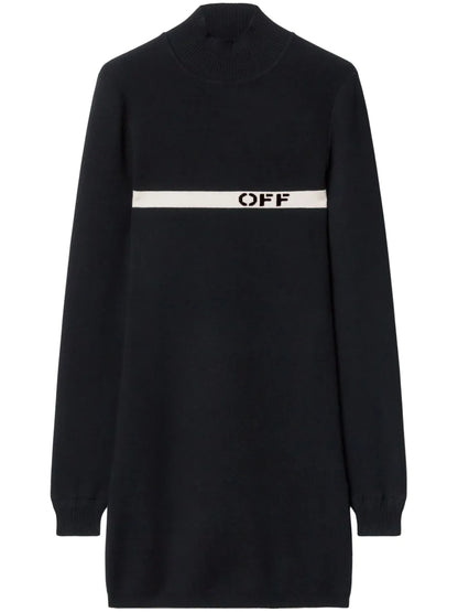 Intarsia-Knit Logo Dress